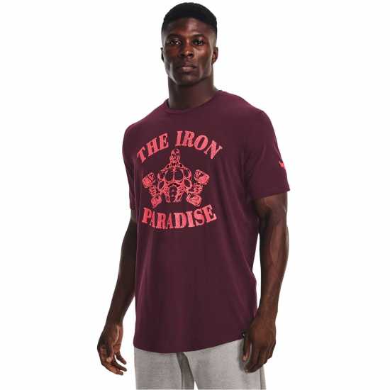 Under Armour Мъжка Тениска Къс Ръкав Project Rock Iron Paradise Short Sleeve Top Mens  Мъжки ризи
