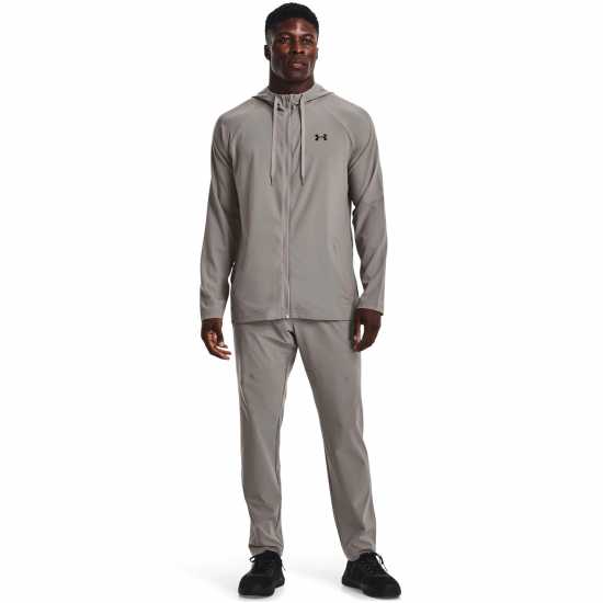 Under Armour Armour Woven Windbreaker Mens Pewter Мъжки ризи