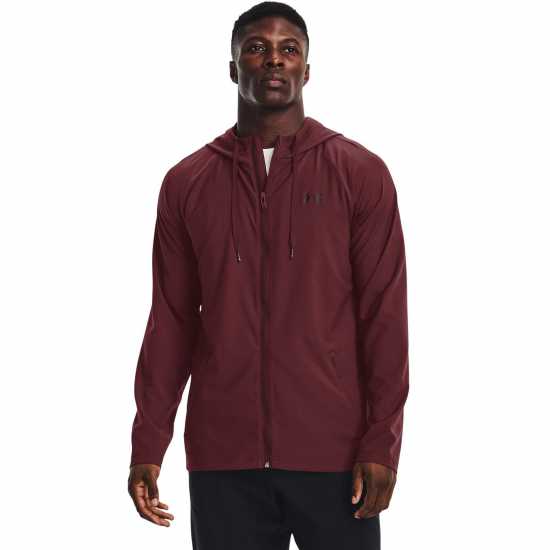 Under Armour Armour Woven Windbreaker Mens Red Мъжки ризи