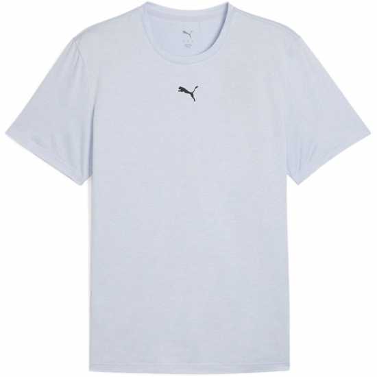 Puma Train All Day Essentials Heather Tee Mens Сива Хизър Мъжки тениски и фланелки