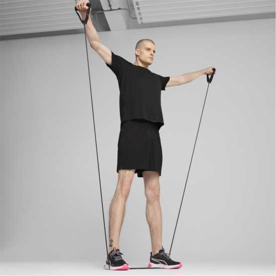 Puma Train All Day Essentials Heather Tee Mens Черно Хизер Мъжки тениски и фланелки