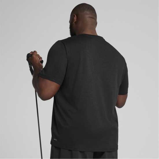 Puma Train All Day Essentials Heather Tee Mens Черно Хизер Мъжки тениски и фланелки
