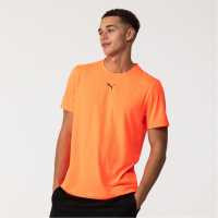 Puma Train All Day Essentials Heather Tee Mens Светещо червено Мъжки тениски и фланелки