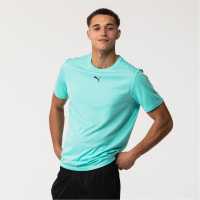 Puma Train All Day Essentials Heather Tee Mens Търкоаз Мъжки тениски и фланелки
