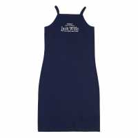 Рокля Жарсе Jack Wills Junior Embroidered Jersey Dress Navy Blazer Детски поли и рокли