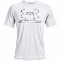 Under Armour Мъжка Риза Armour Vent Graphic Short Sleeve T-Shirt Mens White Мъжки ризи