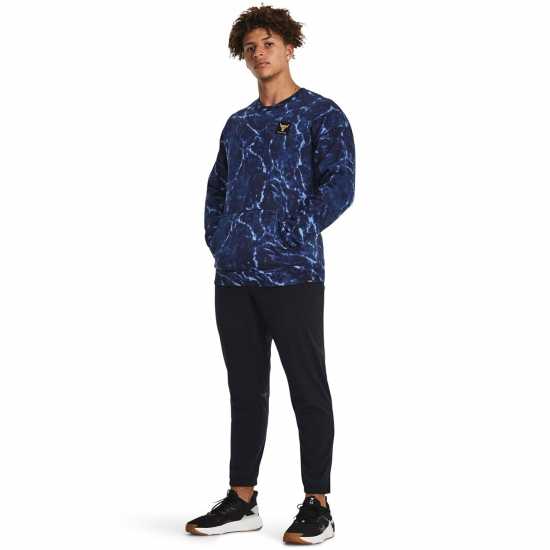 Under Armour Project Rock Rival Fleece Crew Men's  Мъжки горнища на анцуг
