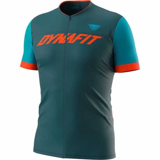 Dynafit Ride Full Zip T-Shirt Adults Бензинов мраз Мъжко облекло за едри хора