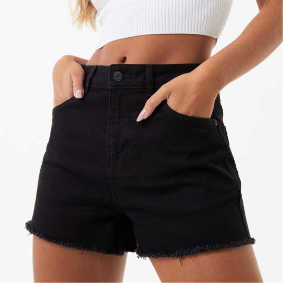 Jack Wills Vintage Shorts Black Дамски къси панталони