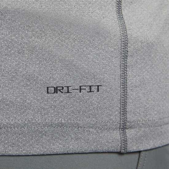 Nike Dri-FIT Ready Men's Short-Sleeve Fitness Top Grey/Black Мъжки ризи