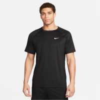 Nike Dri-FIT Ready Men's Short-Sleeve Fitness Top Черно/Бяло 