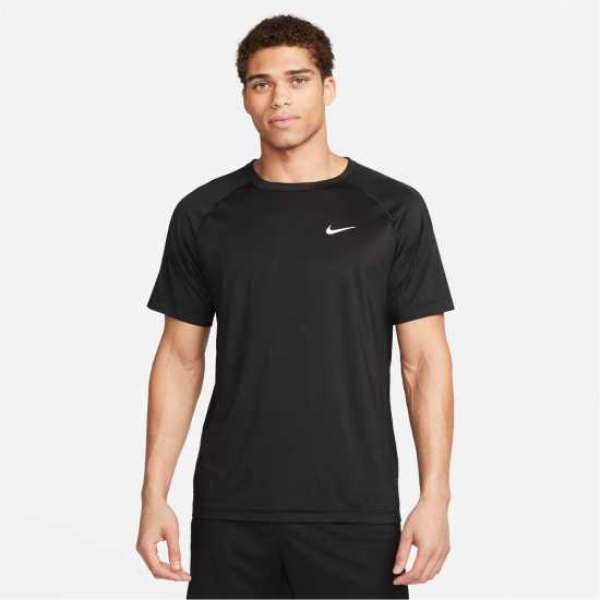 Nike Dri-FIT Ready Men's Short-Sleeve Fitness Top Черно/Бяло Nike Dri-FIT Ready Men's Short-Sleeve Fitness Top Черно/Бяло