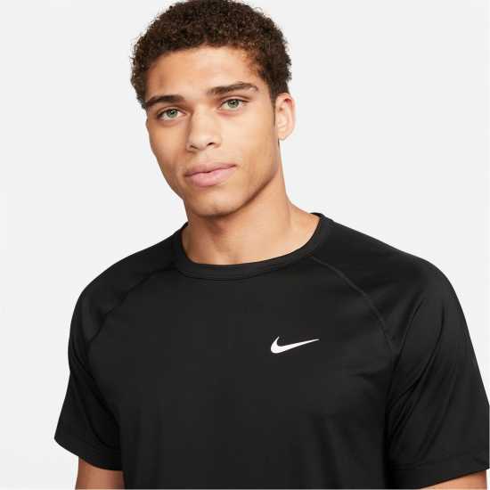 Nike Dri-FIT Ready Men's Short-Sleeve Fitness Top Черно/Бяло Nike Dri-FIT Ready Men's Short-Sleeve Fitness Top Черно/Бяло