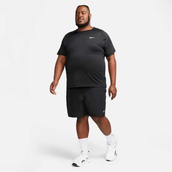 Nike Dri-FIT Ready Men's Short-Sleeve Fitness Top Черно/Бяло Nike Dri-FIT Ready Men's Short-Sleeve Fitness Top Черно/Бяло