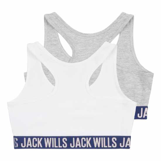 Jack Wills Crop Top 2Pk Jn99  Детски тениски и фланелки