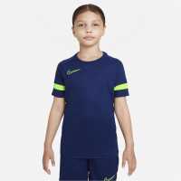Sale Nike Academy Soccer Top Blue/Volt Детски тениски и фланелки