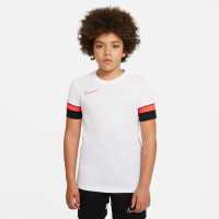 Sale Nike Academy Soccer Top White/Red Детски тениски и фланелки