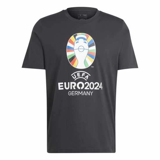 Adidas Мъжка Риза Euro 24 Official Emblem T-Shirt Mens  Мъжки тениски с яка