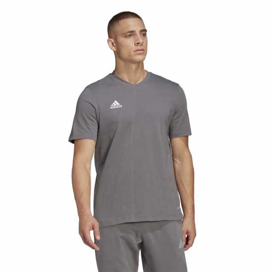 Adidas Мъжка Риза Ent22 T-Shirt Mens Grey Мъжки ризи