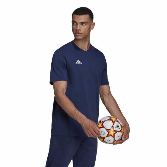 Adidas Мъжка Риза Ent22 T-Shirt Mens Морска синьо Мъжки тениски с яка