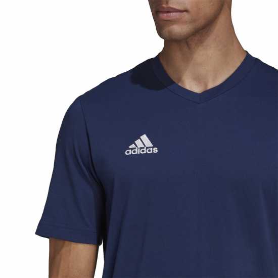 Adidas Мъжка Риза Ent22 T-Shirt Mens Морска синьо Мъжки тениски с яка