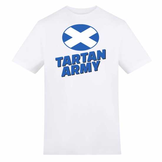 Adults Printed Scotland Fan Tee Tartan Adults Printed Scotland Fan Tee Tartan