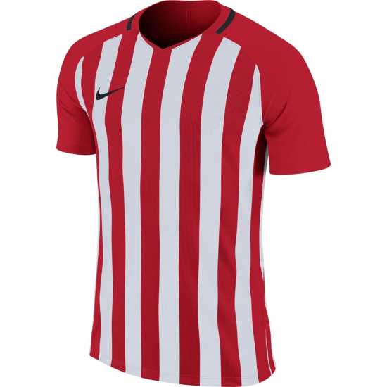 Nike Y Neck Stripe Football Shirt Junior Boys  