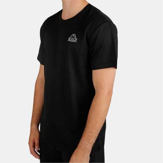 Мъжки тениски и фланелки Kappa Мъжка Тениска Quick Dry T Shirt Mens Black Kappa Мъжка Тениска Quick Dry T Shirt Mens Black Мъжки тениски и фланелки