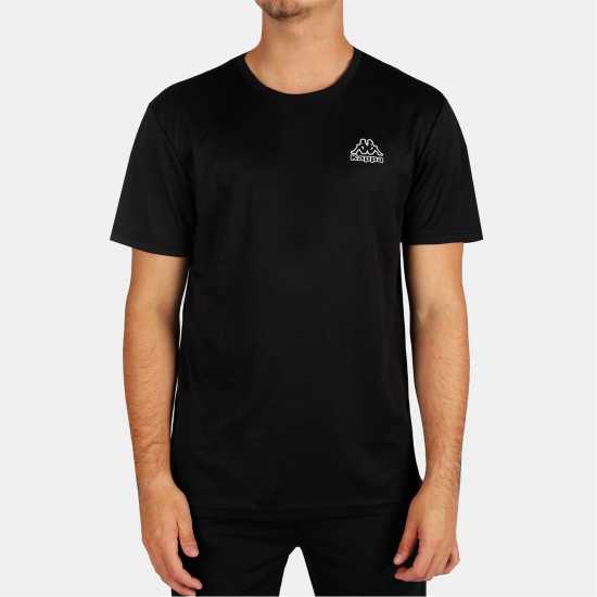 Мъжки тениски и фланелки Kappa Мъжка Тениска Quick Dry T Shirt Mens Black Kappa Мъжка Тениска Quick Dry T Shirt Mens Black Мъжки тениски и фланелки