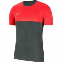 Nike Тениска Момчета Drifit Academy T Shirt Junior Boys Anthrac/Crimson Детски тениски и фланелки