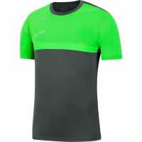 Nike Тениска Момчета Drifit Academy T Shirt Junior Boys Anthracit/Green 