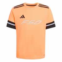 Adidas F50 Short Sleeve Training Shirt Juniors Оранжево/Черно Adidas F50 Short Sleeve Training Shirt Juniors Оранжево/Черно