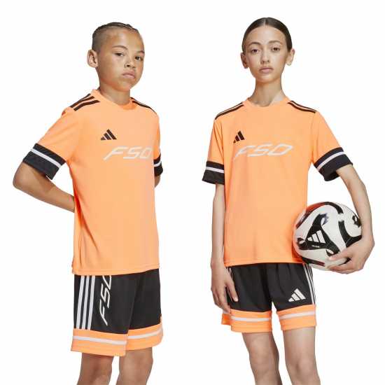 Adidas F50 Short Sleeve Training Shirt Juniors Оранжево/Черно 