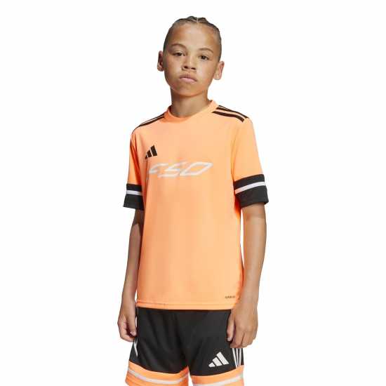 Adidas F50 Short Sleeve Training Shirt Juniors Оранжево/Черно 