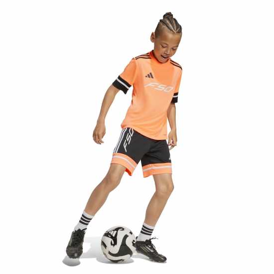Adidas F50 Short Sleeve Training Shirt Juniors Оранжево/Черно 