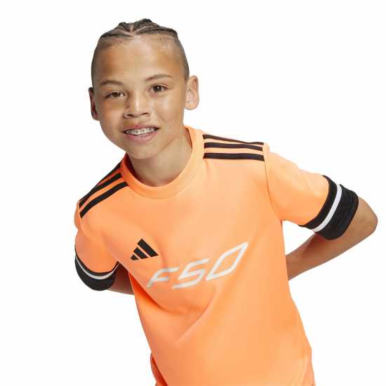 Adidas F50 Short Sleeve Training Shirt Juniors Оранжево/Черно 