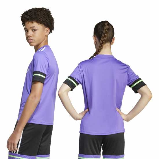 Adidas F50 Short Sleeve Training Shirt Juniors Лилаво/Черно Adidas F50 Short Sleeve Training Shirt Juniors Лилаво/Черно