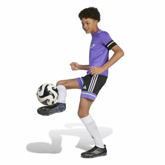 Adidas F50 Short Sleeve Training Shirt Juniors Лилаво/Черно Adidas F50 Short Sleeve Training Shirt Juniors Лилаво/Черно