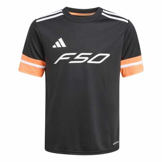 Adidas F50 Short Sleeve Training Shirt Juniors Черно/Оранжево 