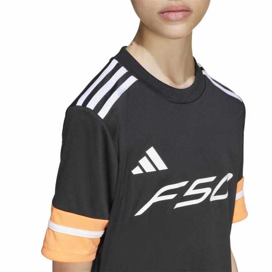Adidas F50 Short Sleeve Training Shirt Juniors Черно/Оранжево 