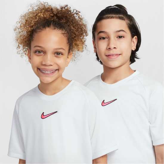 Nike Acd25 Ss Top Gx Jn52 Връхно бяло Детски тениски и фланелки