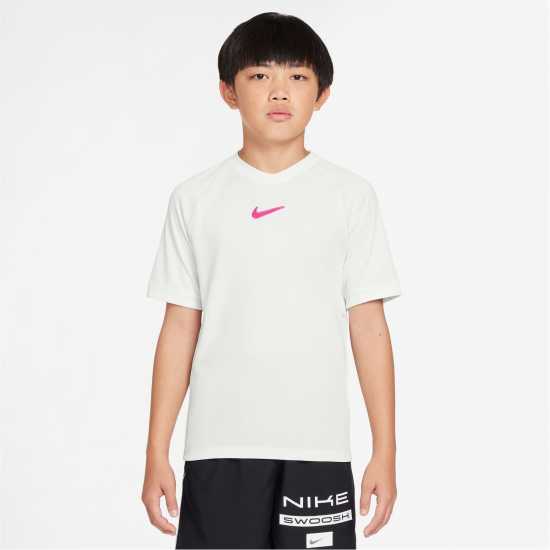 Nike Acd25 Ss Top Gx Jn52 Връхно бяло Детски тениски и фланелки