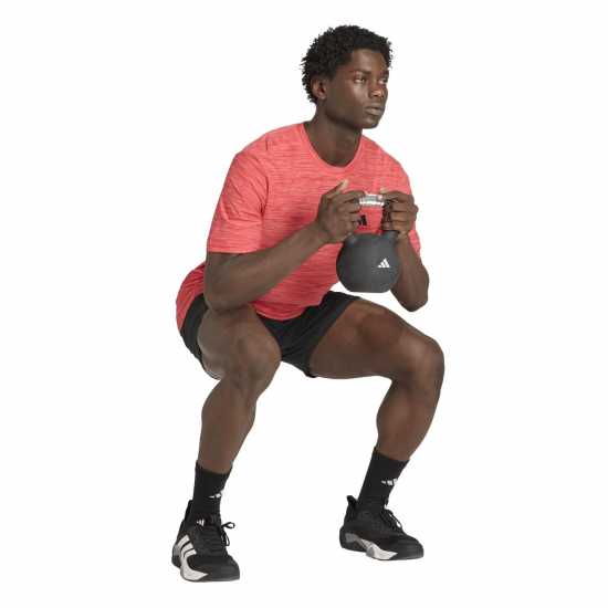 Adidas Мъжка Риза Train Essentials Stretch Training T-Shirt Mens Red 