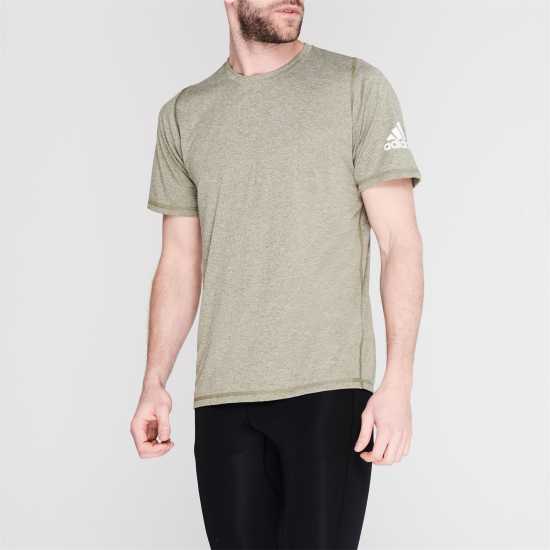 Adidas Мъжка Риза Train Essentials Stretch Training T-Shirt Mens KhakiMarl/Black Мъжки ризи