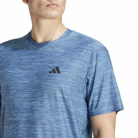 Adidas Мъжка Риза Train Essentials Stretch Training T-Shirt Mens Blue Burst Мъжки ризи