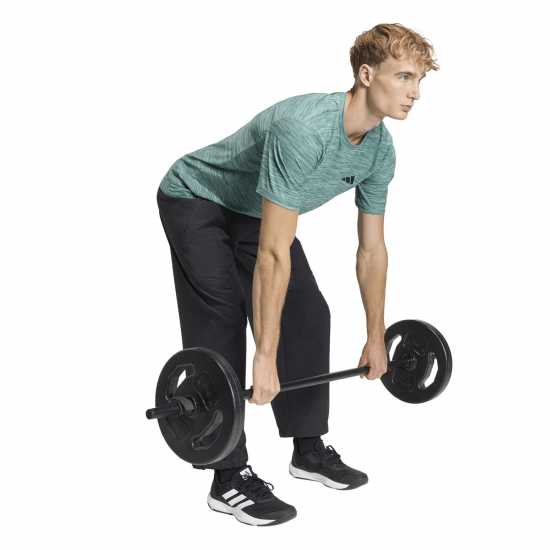 Adidas Мъжка Риза Train Essentials Stretch Training T-Shirt Mens Sage Adidas Мъжка Риза Train Essentials Stretch Training T-Shirt Mens Sage