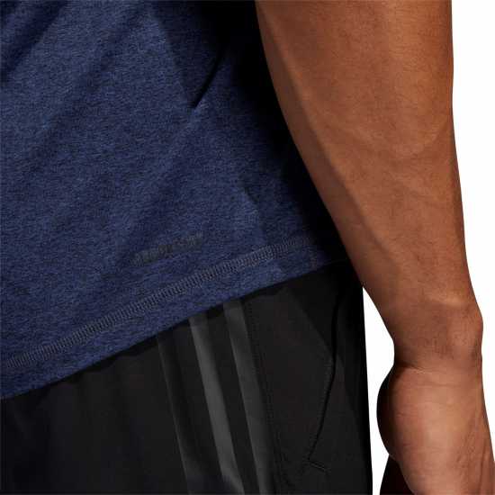Adidas Мъжка Риза Train Essentials Stretch Training T-Shirt Mens NavyMarl/Wht Мъжки ризи