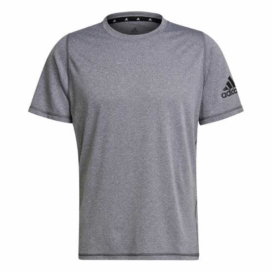 Adidas Мъжка Риза Train Essentials Stretch Training T-Shirt Mens LtGreyMarl/Wt Мъжки ризи