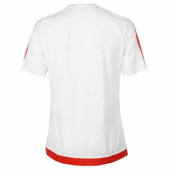 Adidas Мъжка Риза Classic 3 Stripe Sereno T-Shirt Mens White/Blue Мъжки тениски и фланелки
