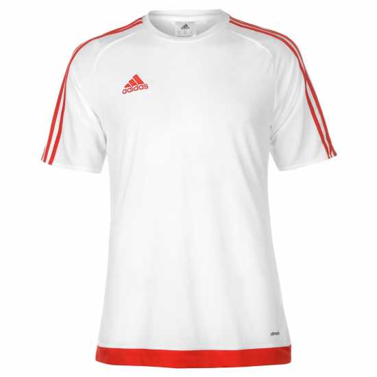 Adidas Мъжка Риза Classic 3 Stripe Sereno T-Shirt Mens White/Blue Мъжки тениски и фланелки